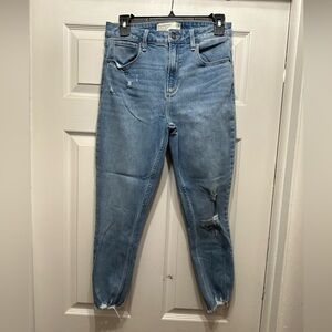 Abercrombie & Fitch Curve Love Ankle Jean High Rise